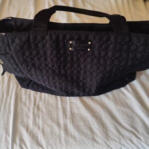 Kate Spade Black Quilted Baby Bag